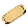 Metal Storage Tray Gold Oval Dotted Fruit Plate Small Items Jewelry Display Tray Mirror 1