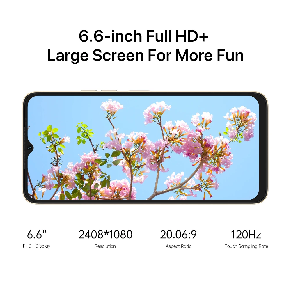 Global UMIDIGI G3 MAX Ultra-thin 4G Smartphone 6.6Inch  8GB+128GB Android 13 Cell Phone Android 13 50MP 5150mAh 10W Quick Charge
