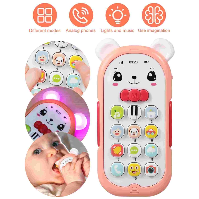 Telefono per bambini cellulare per bambini musica per bambini luce  componente elettronico cellulare prescolare