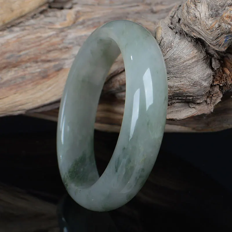 

Natural Jade Bracelet Authentic Certificate Luxury Bangle For Women Wedding Engagement Vintage Fine Jewelry Mother's Day Gift