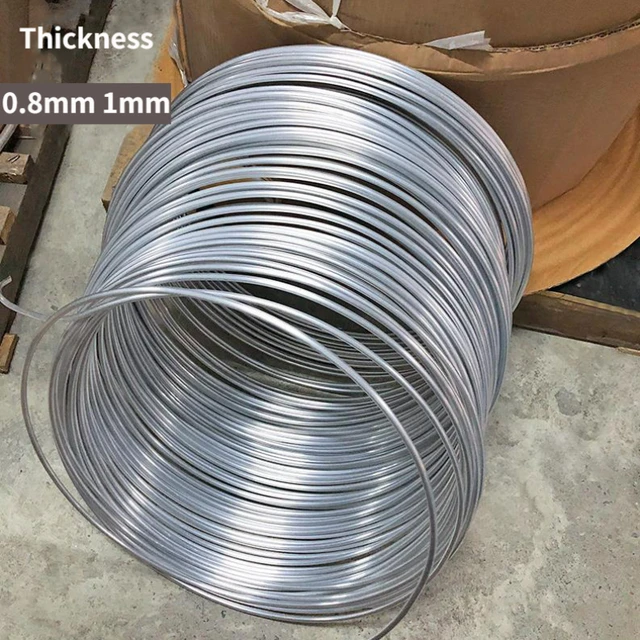 Tubo de bobina de aluminio de 1M, tubo de aceite lubricante OD 4/6/8/10/12/16mm, 0,8mm, 1mm de espesor, refrigeración de aire acondicionado - Imagen 3