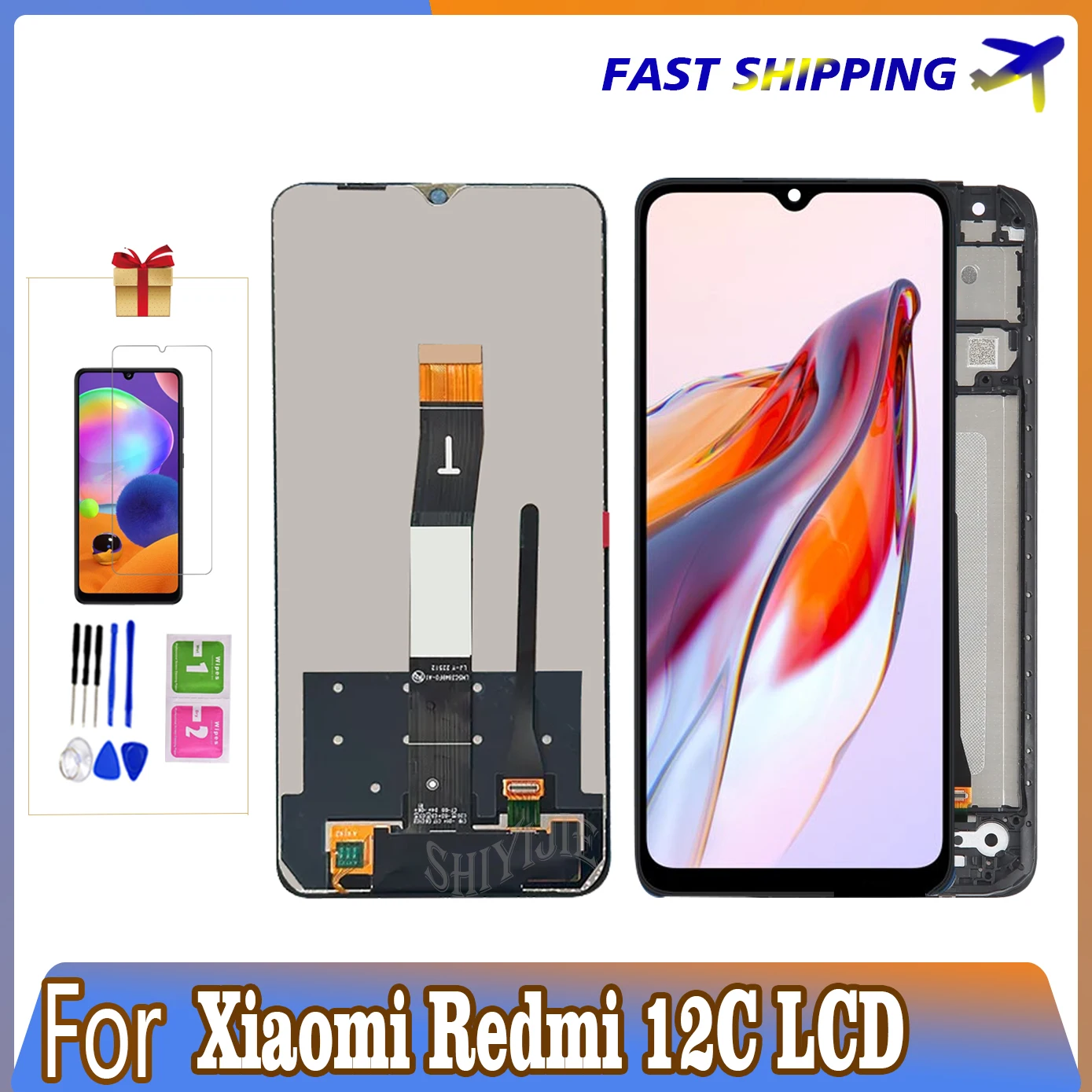 

ЖК-дисплей 6,71 "для Xiaomi Redmi 12C 22120RN86G, сенсорный экран для Redmi 12C, сменная панель ЖК-дисплея с дигитайзером в сборе, оригинал