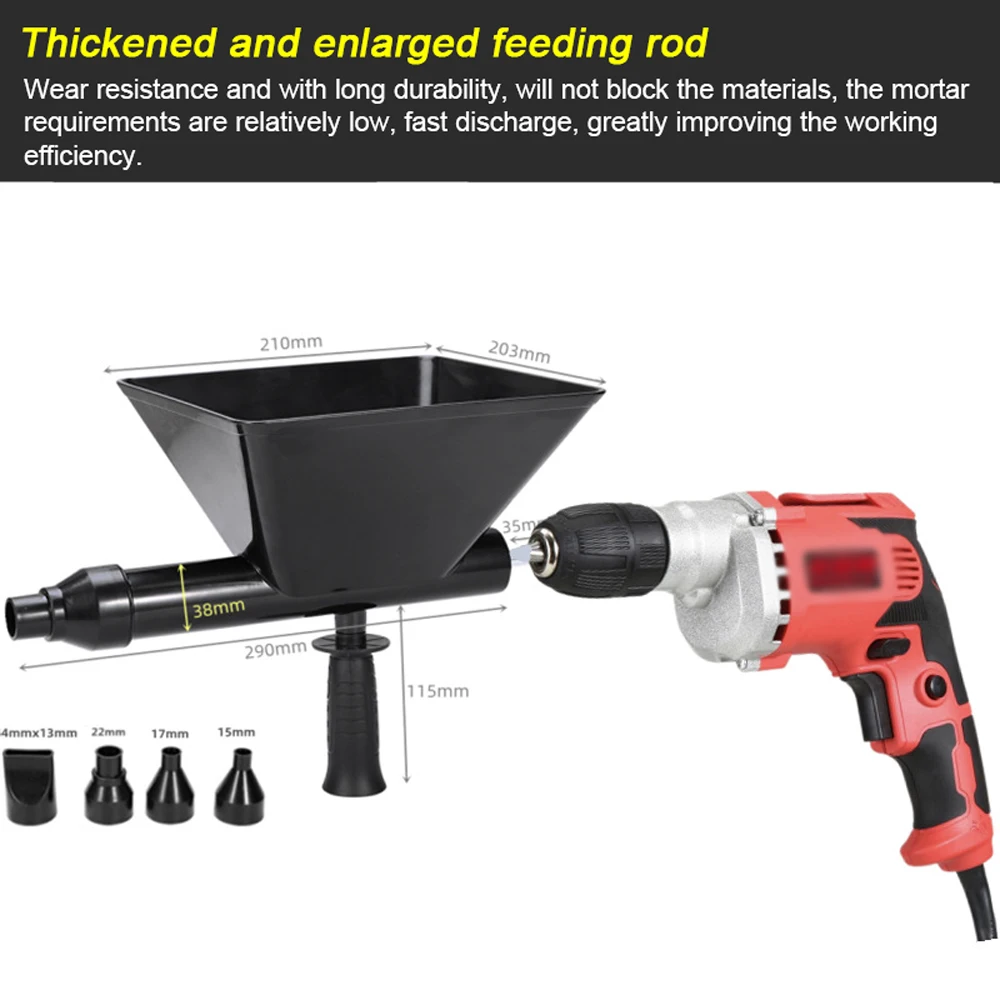 Electric Caulking Machine Door Window Grouting Device Mortar Automatic Filler 8m