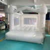 Inflatable Jumping Castle 4*3*2.6M White Bounce House For Kids Bouncy House White For Children With Blower Slide 5-8 Kids 4