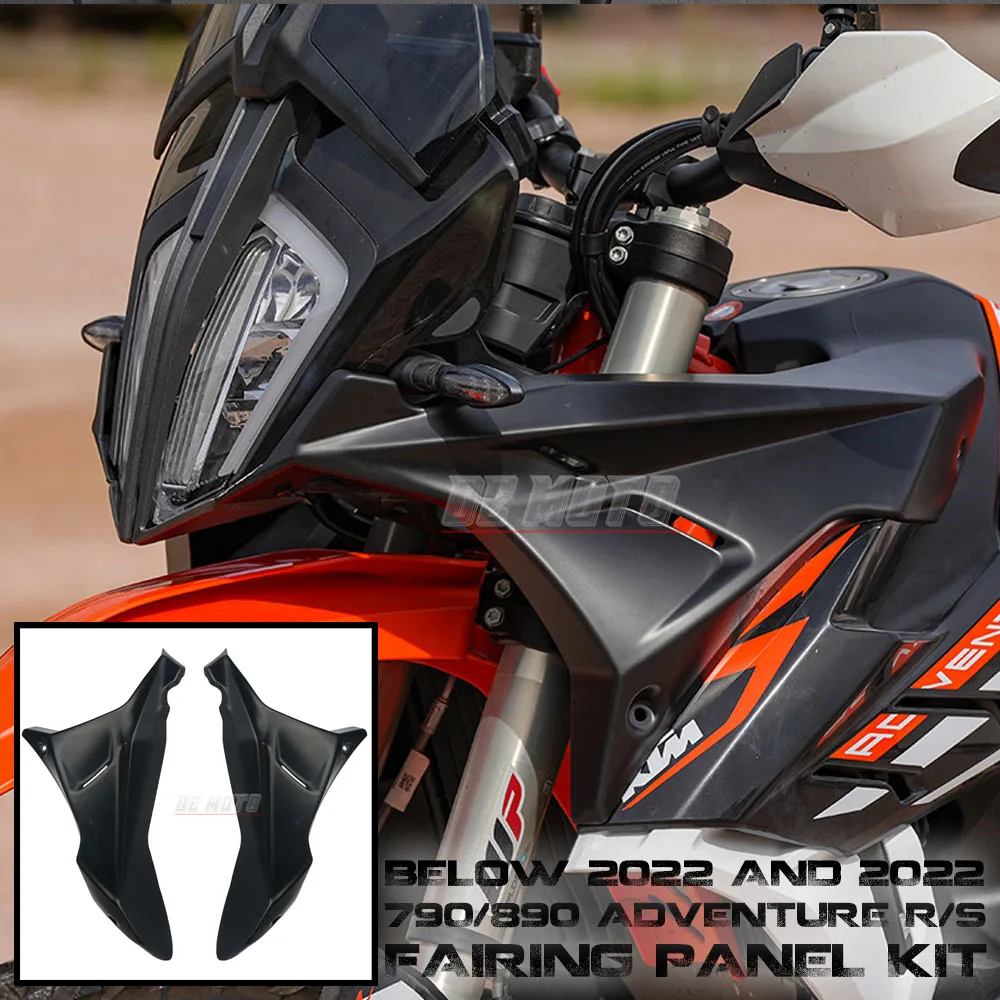 

For 790 890 ADV Adventure R S 2022 and Before Year Motorcycle Front Fairing Side Panels Wind Deflector Windscreen Plate Cover