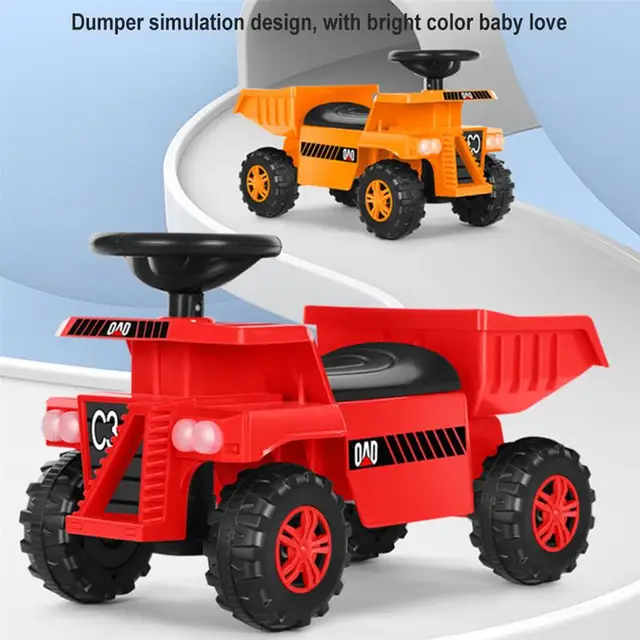 Kids'S Ride-On Toys Children'S Beach Toy Car Construction Vehicle Bulldozer Excavator Model Tricycle Scooter Sliding Walker Gift 3