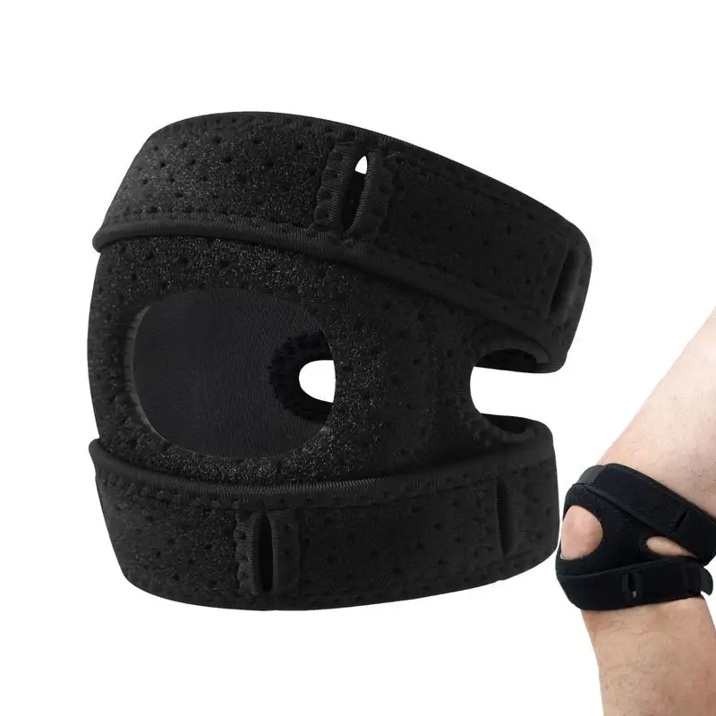 Patella Knee Support Patella Knee Brace Adjustable Straps Support Wrap Pain Compression Sleeve