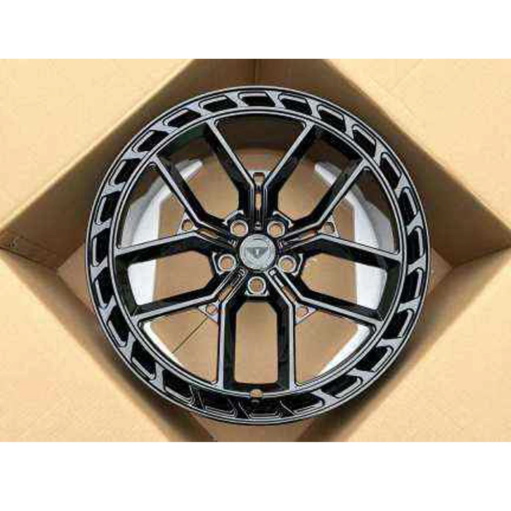 

racing forged aluminum passenger car wheels 5x120 wheels 22 inch defender wheels gloss black for land rover defender rims