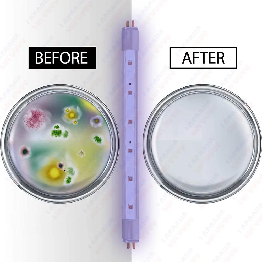 T5 Deep UV LED Ultraviolet Tube Lamps 270nm 280nm UVC with UVA 12V 24V For Purification Disinfection Sterilization uv disinfection lamp uv sterilization lamp