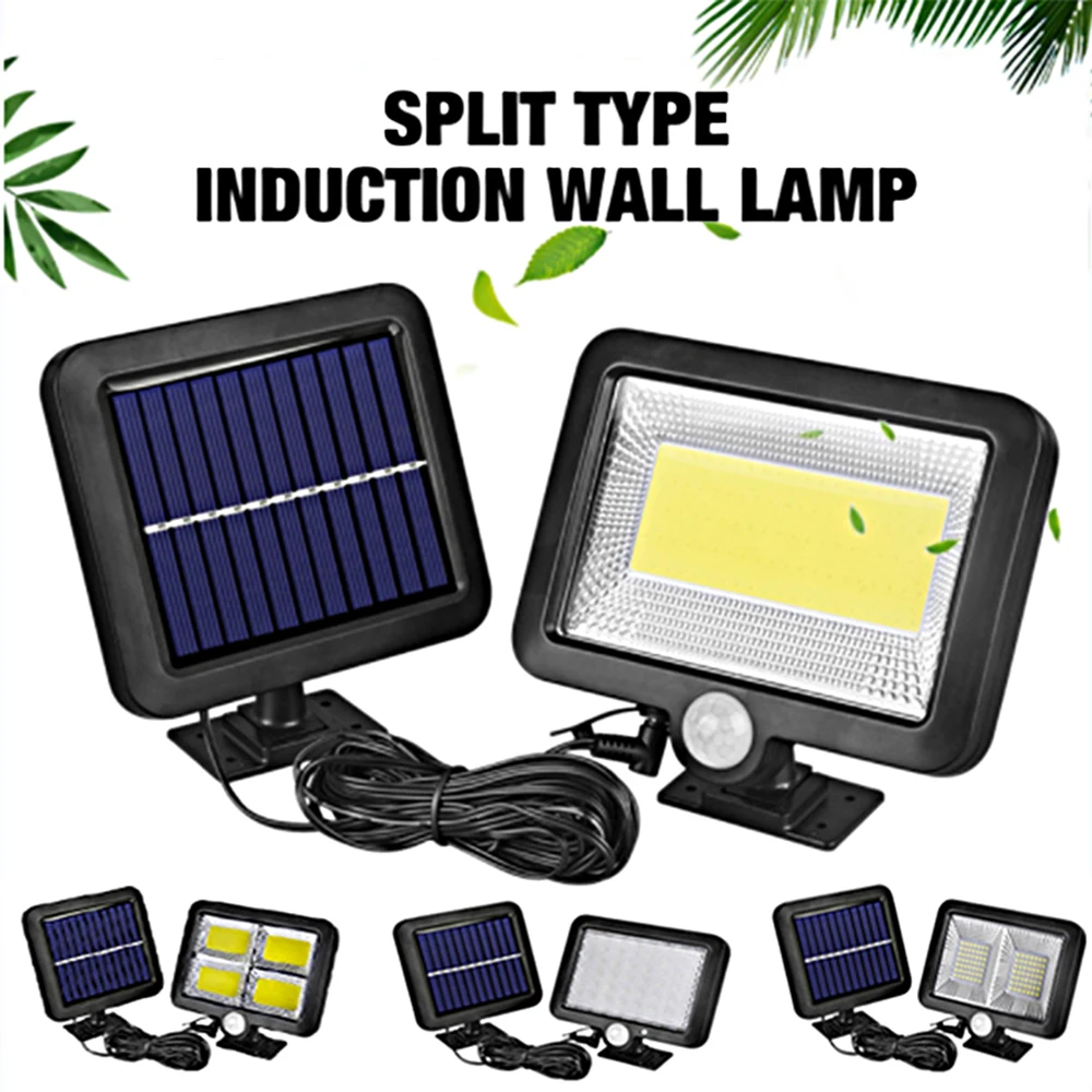 

Solar Lights Outdoor 98Led Split Wall Waterproof Motion Sensor Powerful Flood Lighting Emergency PIR Street Lamp for Garden