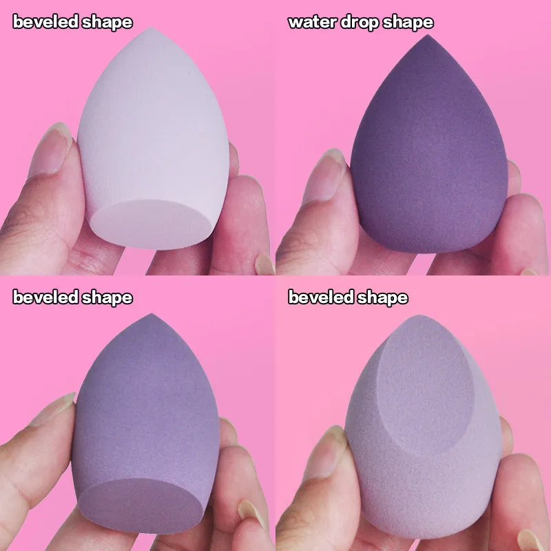 4pcs Makeup Sponge Powder Puff Dry and Wet Combined Beauty Cosmetic Ball Foundation Powder Puff Bevel Cut Make Up Sponge Tools 6