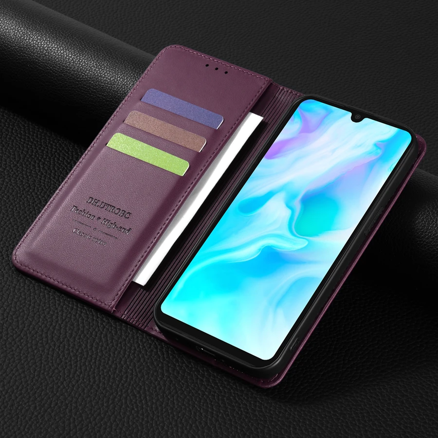 Brieftasche Hautfreundlicher Kartensteckplatz Starke magnetische Flip-Ledertasche für Huawei P20 Pro P30 P40 Lite P Smart 2019 Honor 10 Lite 20i – Detail 29