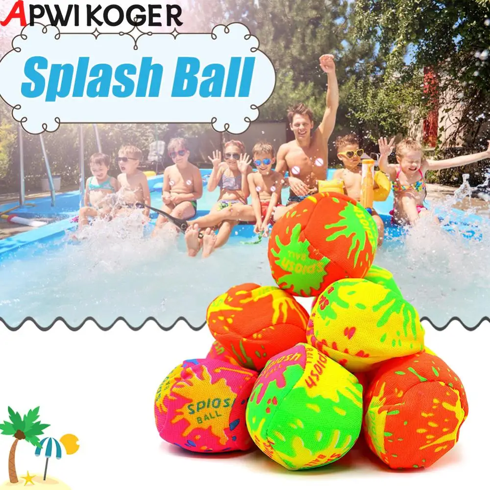 12pcs Splash Water Balls Quick Fill Water Fight Splash Toy Reusable Party Supplies Tear Resistance Summer Outdoor Pool Beach Toy