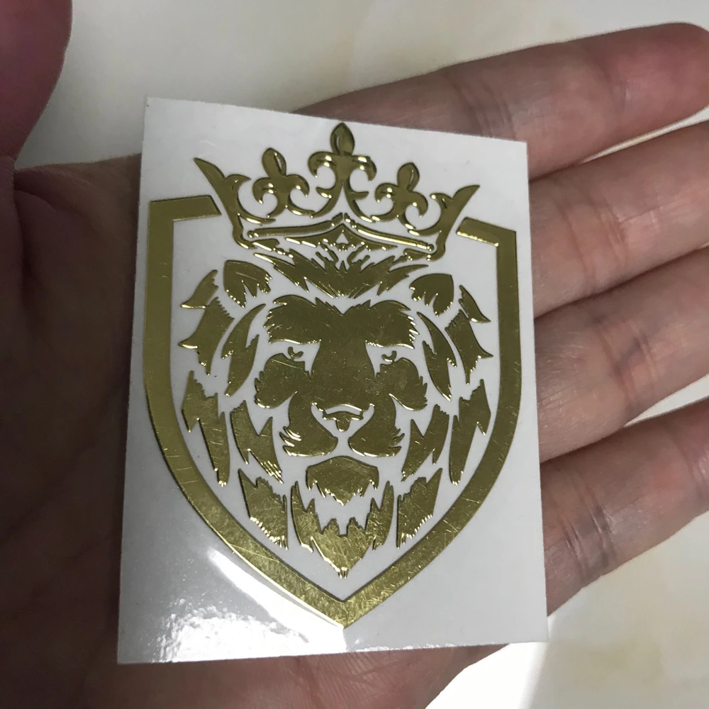 Three Ratels Mt-84 3D Cool King Lion Metal Laptop Diy Fridge Guitar Luggage Skateboard Phone Car Bike Graffiti Sticker