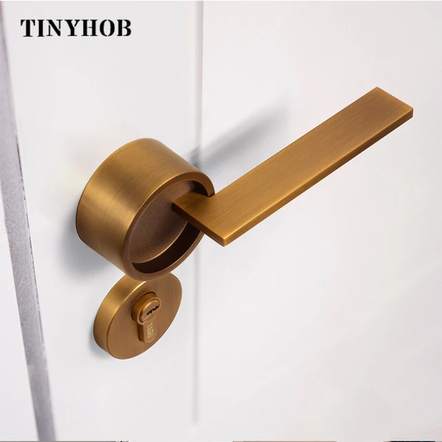 Gold Amerikaner/Schlafzimmer Türgriff Schloss Sicherheit Eingang Split  Silent Lock Kern Tür Möbel Innen türgriff Schloss Set - AliExpress