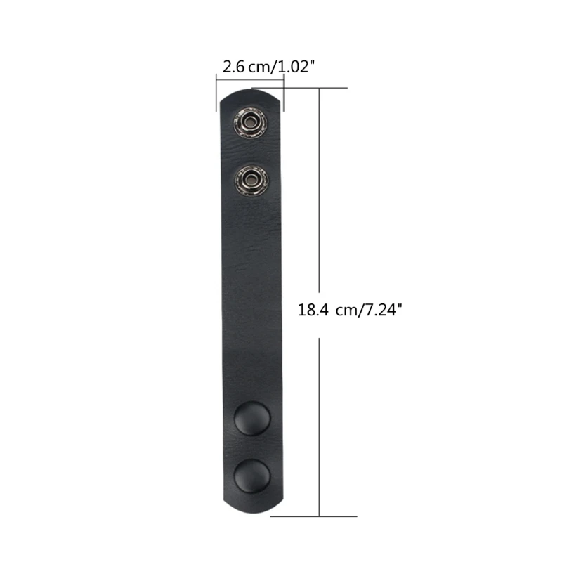 Belt Holder with Double Snaps Button Closure for Duty Belt Outdoor Sports Backpack Strap Faux Leather Belt Keeper Buckle
