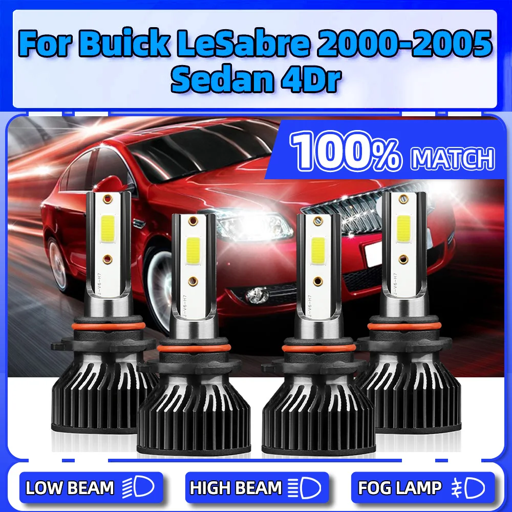 

40000LM 240W LED Headlight Bulbs 12V Car Headlamps 6000K White For Buick LeSabre 2000 2001 2002 2003 2004 2005 Sedan 4Dr