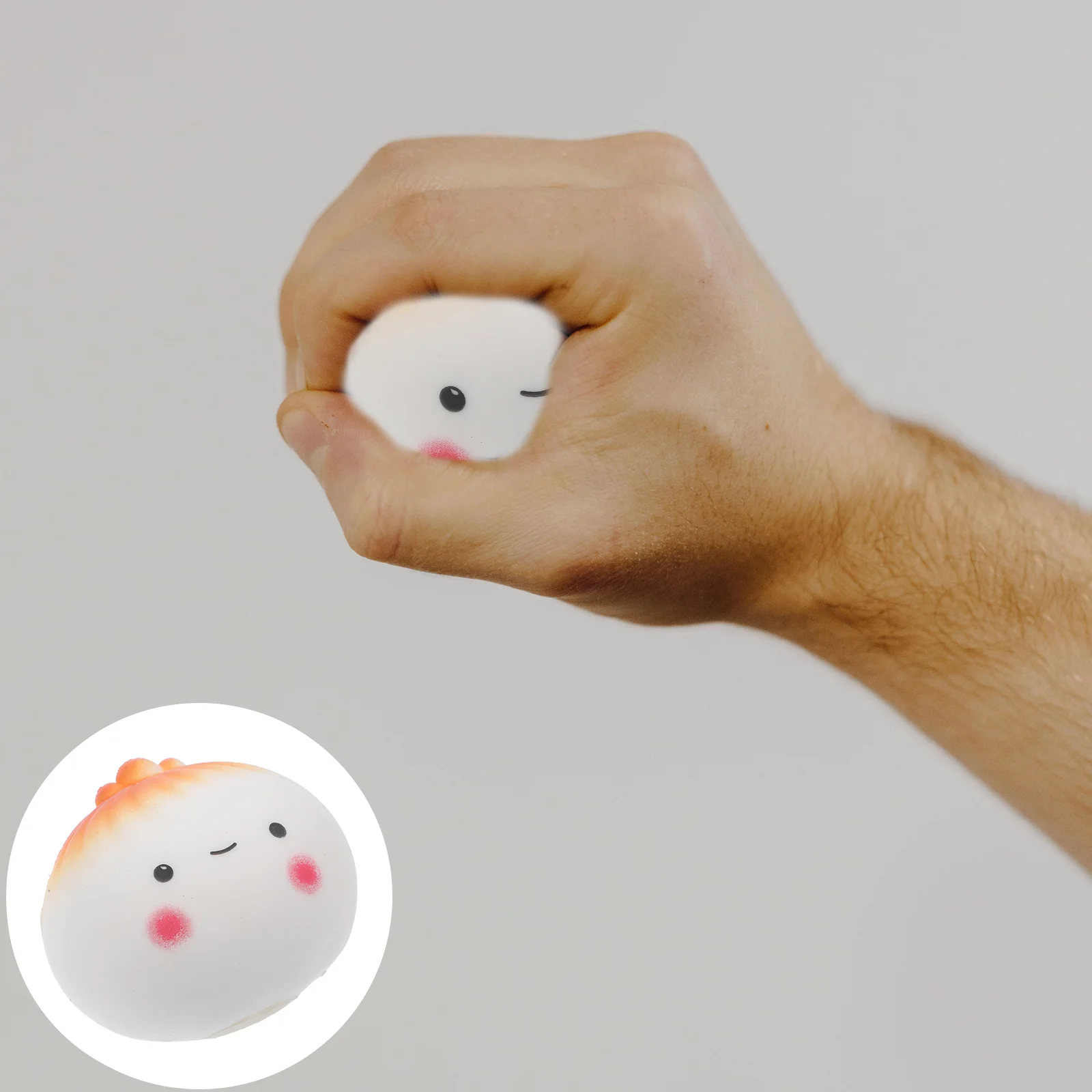 

Bionic Fried Bun Toy Decompression Toys Small Squeezing Stretchy Portable Fidget