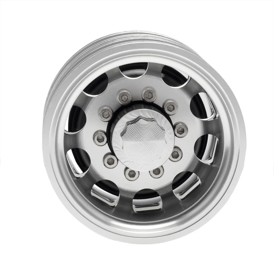 AXspeed 2Pcs Metalen Voorwiel Velgen Wiel Hubs Voor Tamiya 1/14 Trailer Tractor Klimmen RC Truck AXspeed 2Pcs Metalen Voorwiel Velgen Wiel Hubs Voor Tamiya 1/14 Trailer Tractor Klimmen RC Truck