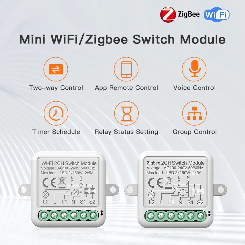 Smart Zigbee WiFi DIY Switch for Home Automation