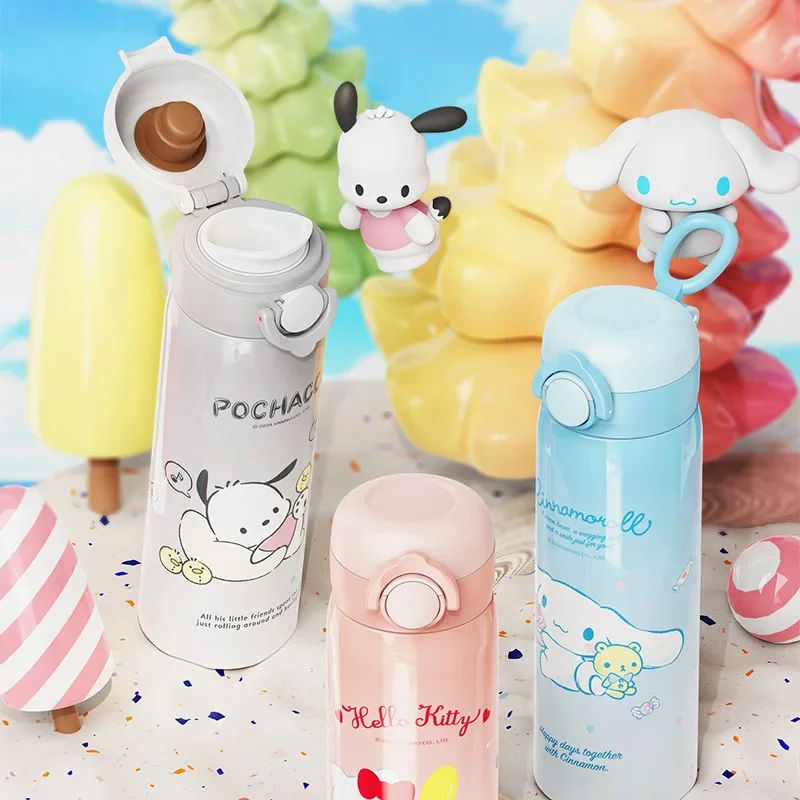 500ML Sanrio Kuromi Stainless Steel Water Bottle Direct Drinking