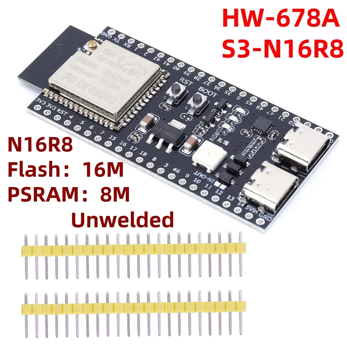 ตัวเลือกสินค้า บอร์ดพัฒนา ESP32 S3 สำหรับโปรเจกต์อิเล็กทรอนิกส์