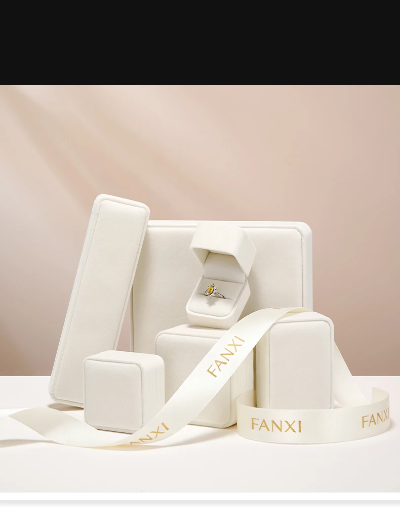 Oirlv Fashion Velvet Ring Box Classical Ring Bearer Case Jewelry Gift Box for Engagement,Proposal,Wedding Box Storage Case