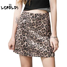 

LORDLDS Leopard Print Mini Skirts Womens Korean Fashion Y2k High Waist Skort Pencil Skirts with Shorts Under The Skirt