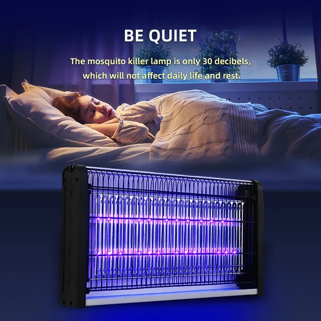 Led Elektromos Ütés Szúnyog Gyilkos Lámpa Falra Szerelhető Hibás Csapdába Zapper Uv Rovar Fény, Különféle Forgatókönyvekhez. - Image 4