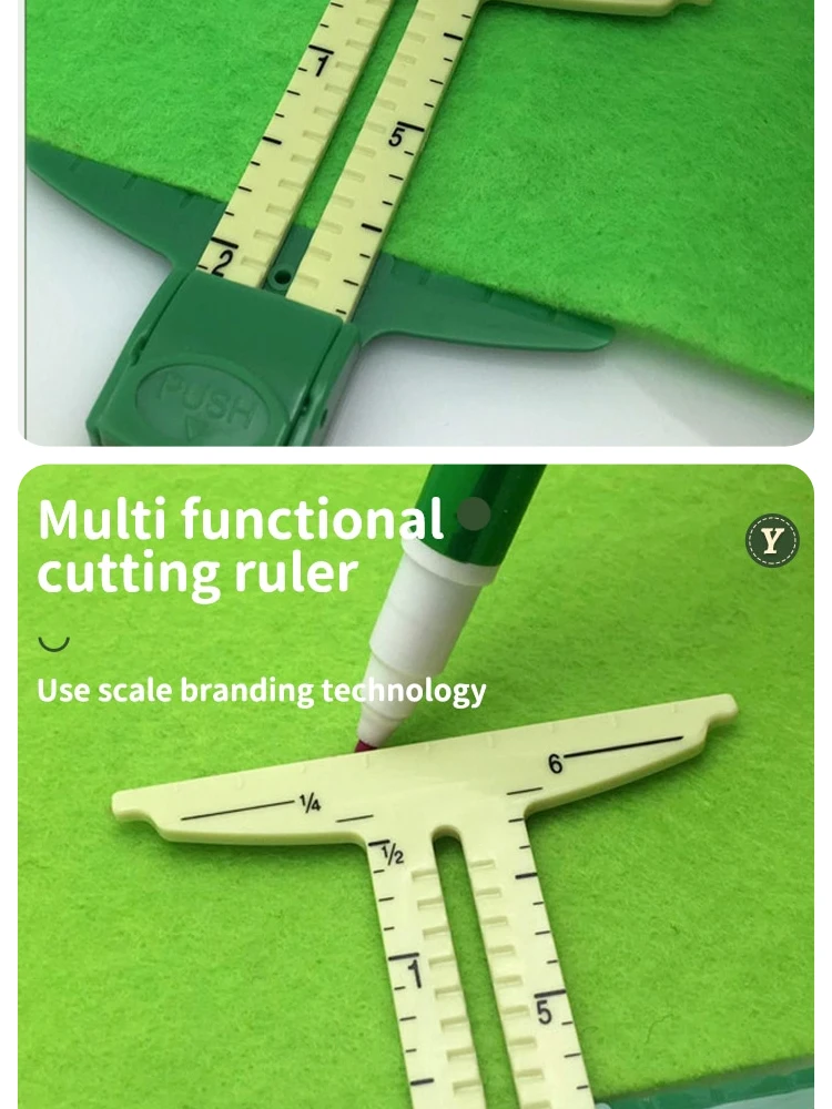 Description Picture 3 of itemMultifunctional Drawing Ruler Plastic Sewing 5-in-1 Patchwork Ruler Sliding Measuring Tool Home Tailoring Ruler ST-A23