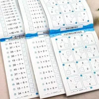 Handwritten Arithmetic Exercise Books Learning Mathematics Workbook 61 Pages Addition and Subtraction Children's Notebooks 2