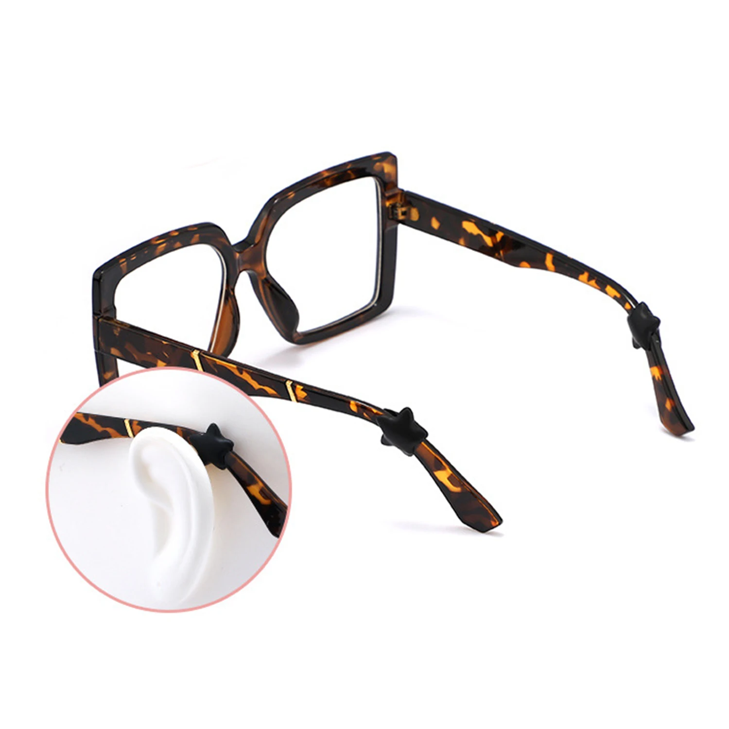 

Star Moon Silicone Anti-slip Ear Hook For Glasses Elastic Grip Temple Tip Stoppers Holder Eyeglasses Eyewear Retainer Holders