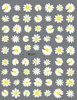Nail Art Flower Daisy Embossed Stickers Nail Sliders Simple Floral Design Elegant Self Adhesive Nail Art Decals Decoration 2