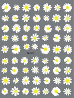 Nail Art Flower Daisy Embossed Stickers Nail Sliders Simple Floral Design Elegant Self Adhesive Nail Art Decals Decoration 2
