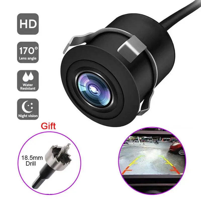 

Reverse Backup Camera - Rear View Camera Easy Installation with 170 Degree Wide Angle Night Vision Screen Display Waterproof Car