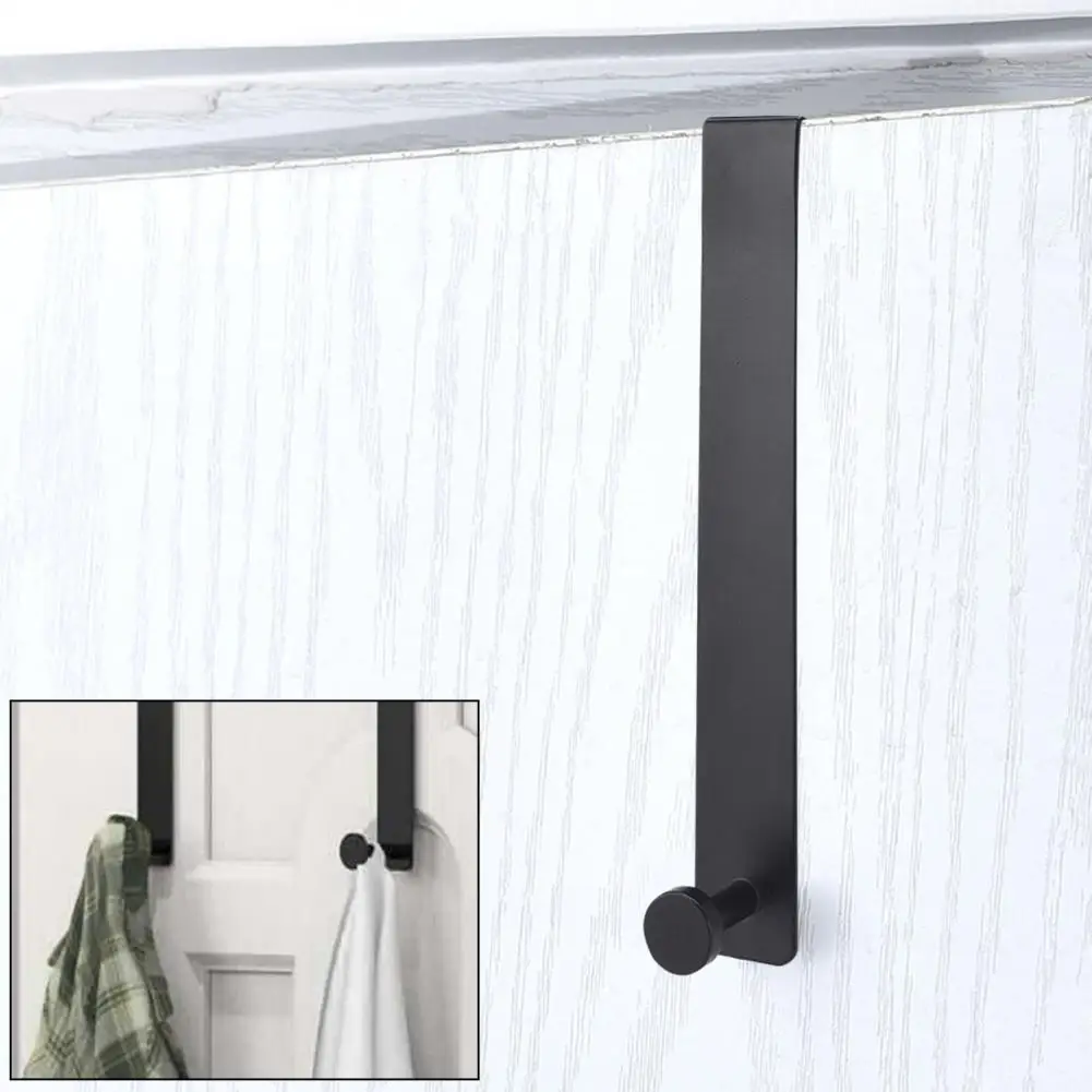Clothes Hook Versatile Door Hook Space-saving Cabinet Door Multi-purpose Holder for Clothes Hats Towels Bathroom Towel