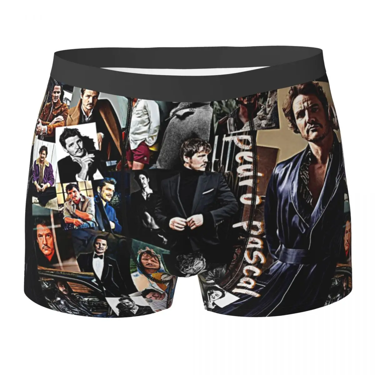

Pedro Pascal Photo Collage Men Underwear Boxer Shorts Panties Novelty Polyester Underpants for Homme S-XXL