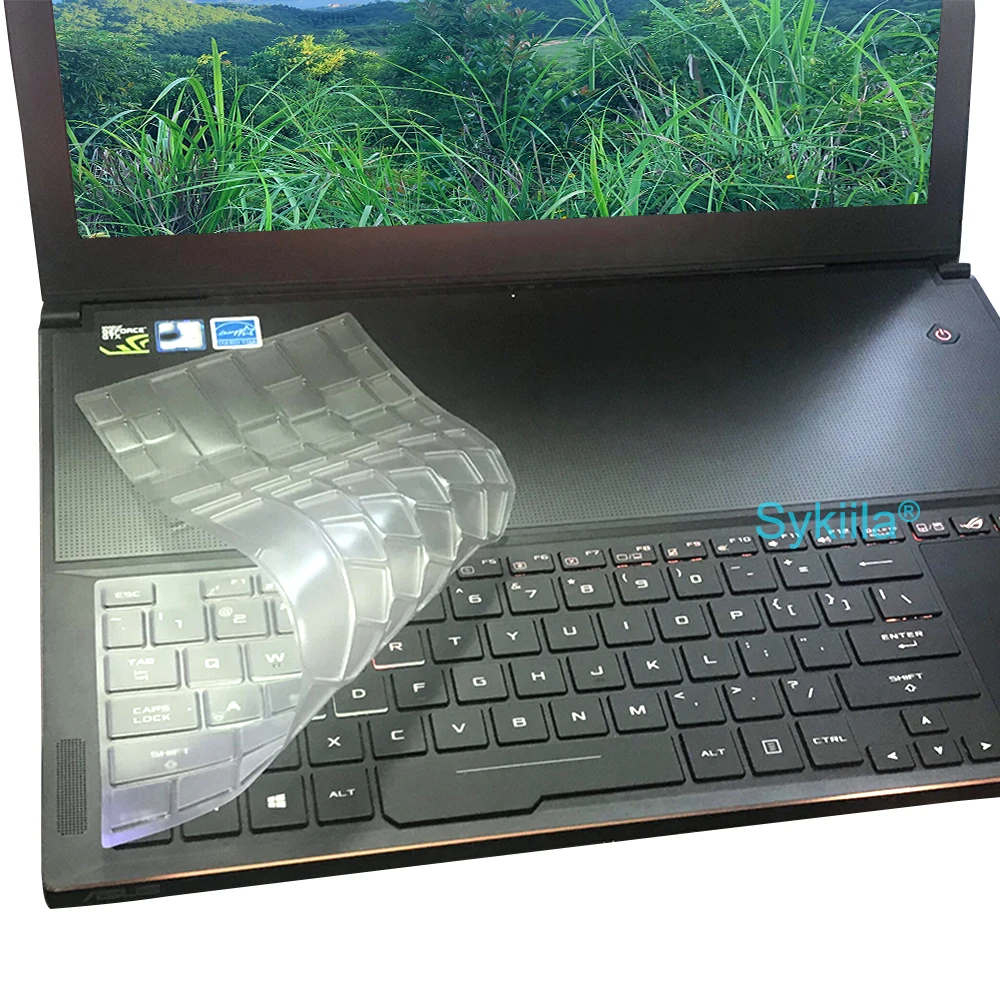 CASEDAO - Cover in silicone per tastiera ASUS Zephyrus M15 15.6 2020, 15.6 ROG Zephyrus GU502GW GU502GU GA502DU GA502IV - Cover protettiva per tastiera, trasparente