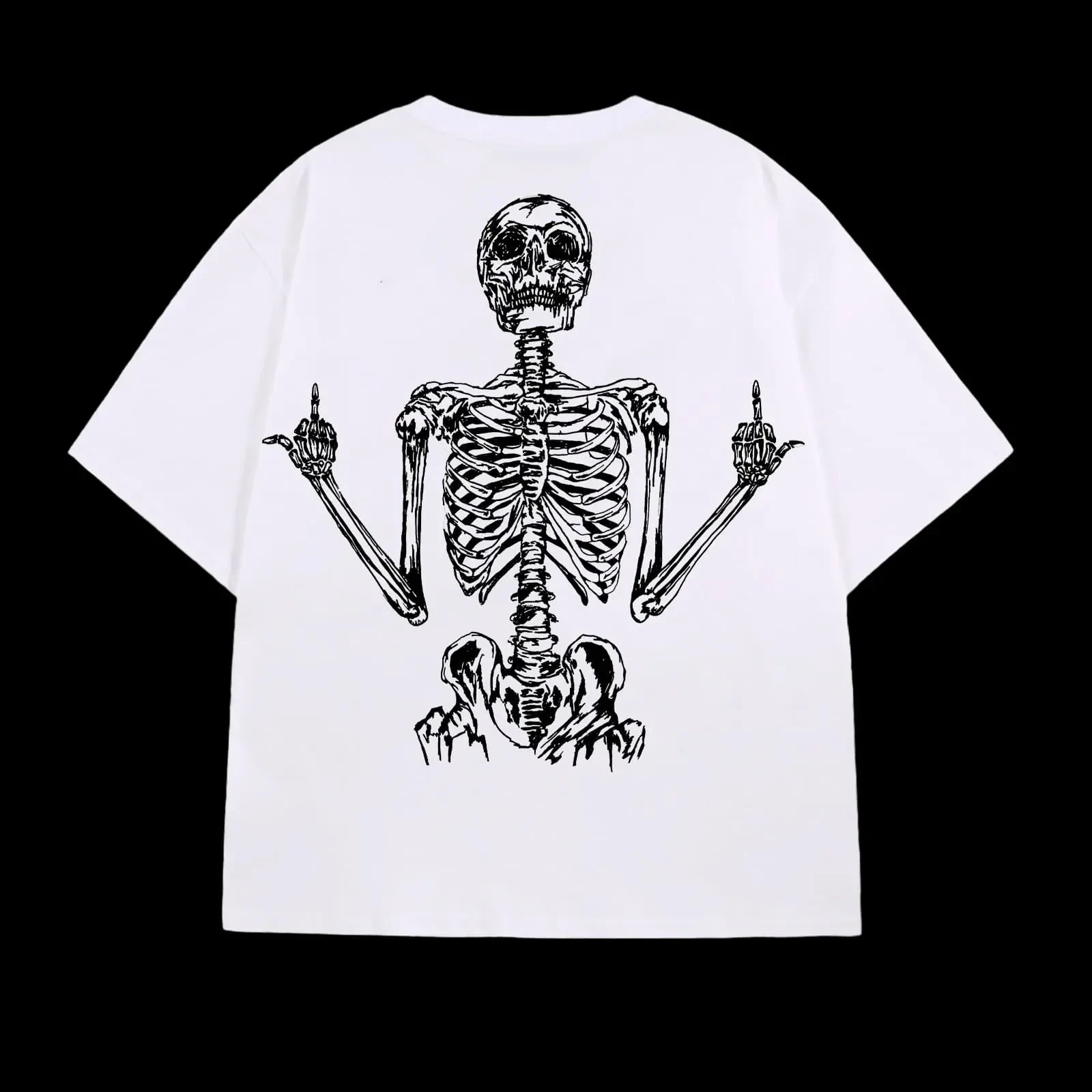 Gothic Spider Print T-Shirt Image 2