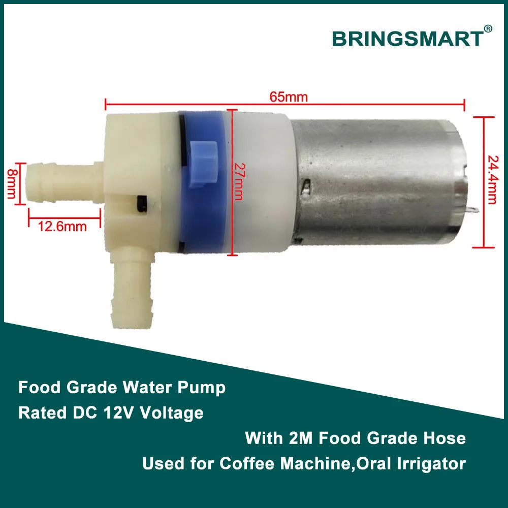BringSmart wholesale electric sprayer Food grade self-priming pump Long life miniature silent diaphragm pump 370 pump