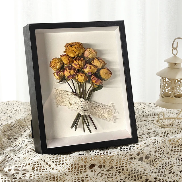 3D Photo Frame Glass Picture Frame Dried Flower Collection Display Frame  Desktop Ornament Room Decor Cadre 3d Framework