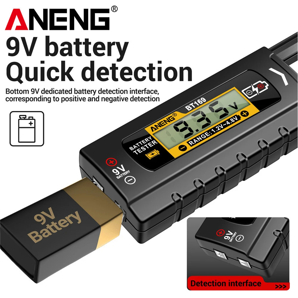 Digital Battery Tester Battery Level Detector Checker Capacity Check Detector for C D N AAA AA Button Cell battery tester
