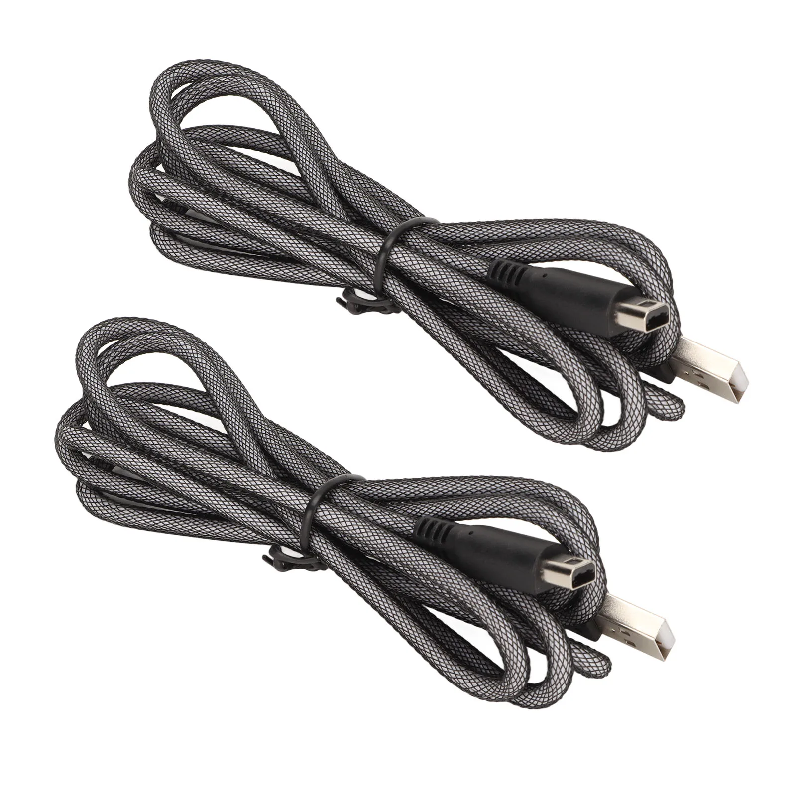 2Pcs 3DS USB Cable 5ft Prevent Loss 3DS Power Charging While Playing for 3DS XL for 3DS for New 2DSXL