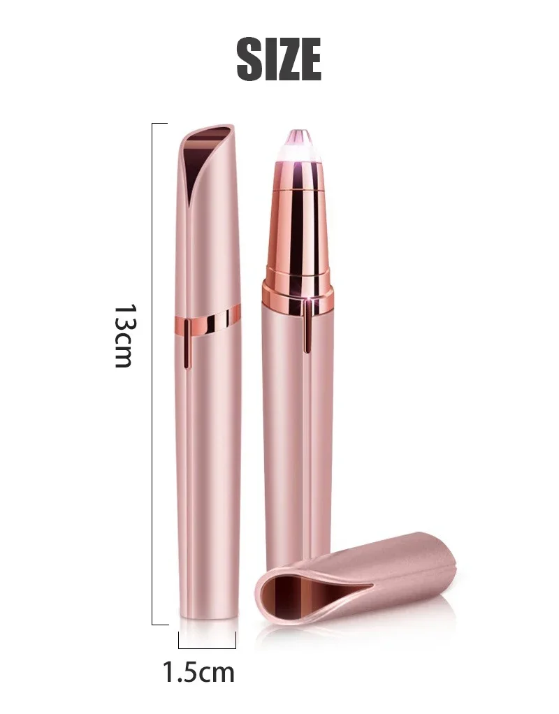 1pc electric eyebrow trimmer Eyebrow trimmer Facial hair remover Female makeup painless automatic eyebrow trimmer tool 5