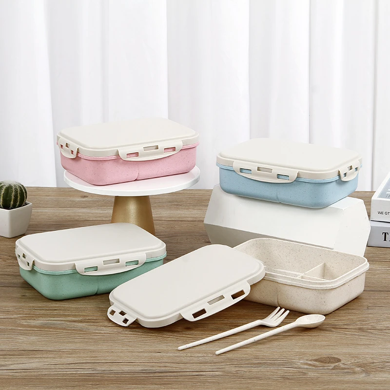 1000ml Microwave Lunch Box For Kids School Eco Friendly BPA Free Wheat