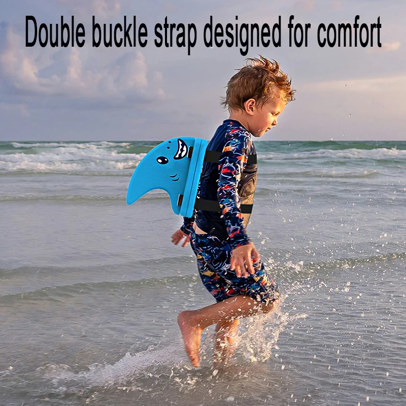 Children&rsquo;s Back Float Kid's Shark Fin Back Float Board Auxiliary Board Swimming Pools Lakes