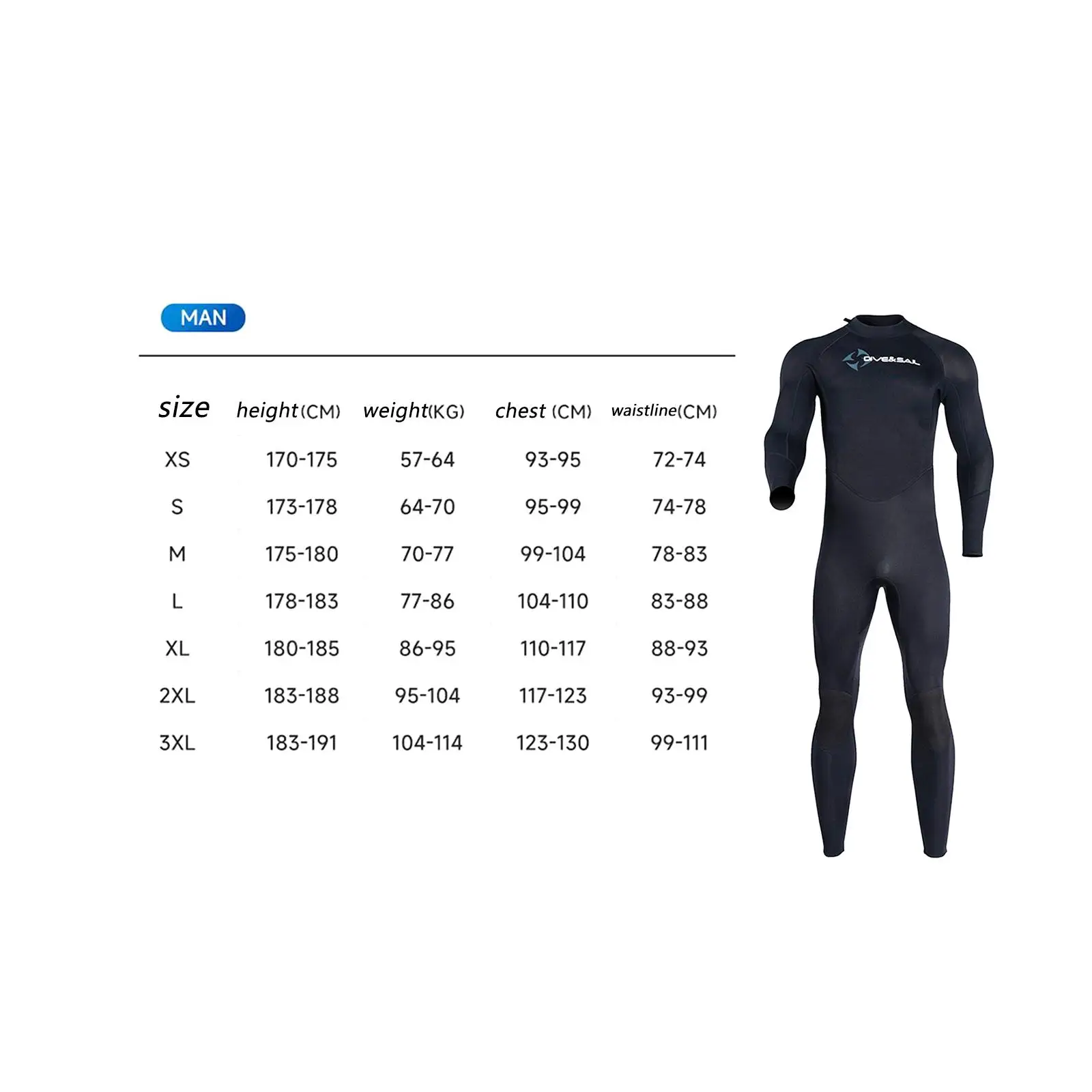 Mens Wetsuits 1.5mm Neoprene Wet Suit Beachwear Scuba Diving