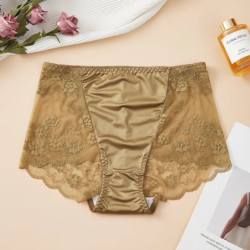 Lenceria mujeres sexi shoop frauen unterwäsche Spitze satin lencerias sexy weibliche dessous aushöhlen ropa innen plus größe höschen – Detail 11