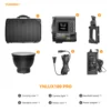 YONGNUO YNLUX100 PRO 120W 2700K-6500K Bowens Mount Handheld Outdoor LED Light with Handle Power Adapter 6