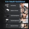 Sejoy Electric Shaver Washable Rechargeable 5 IN 1 Electric Razor Hair Clipper Cutting Shaving Machine for Men Beard Trimmer 2